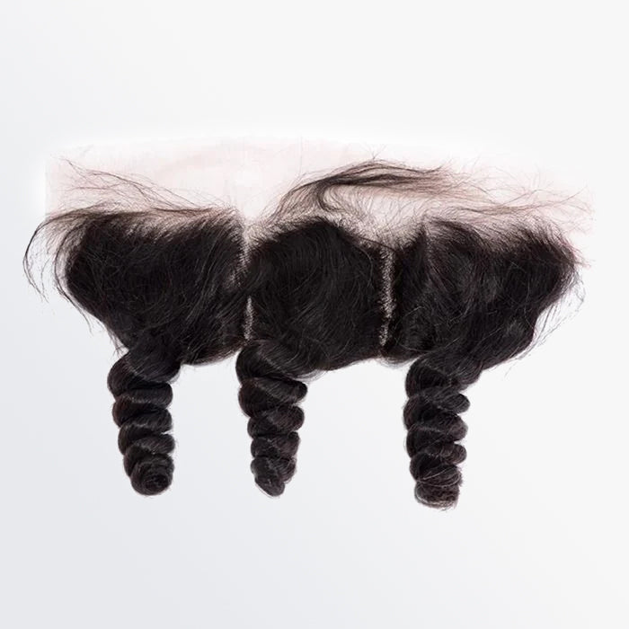 Loose Wave 13x4 Lace Frontal - 1B 100% Human Hair 3 Loose Wave 13x4 Lace Frontal - 1B 100% Human Hair - Image 2
