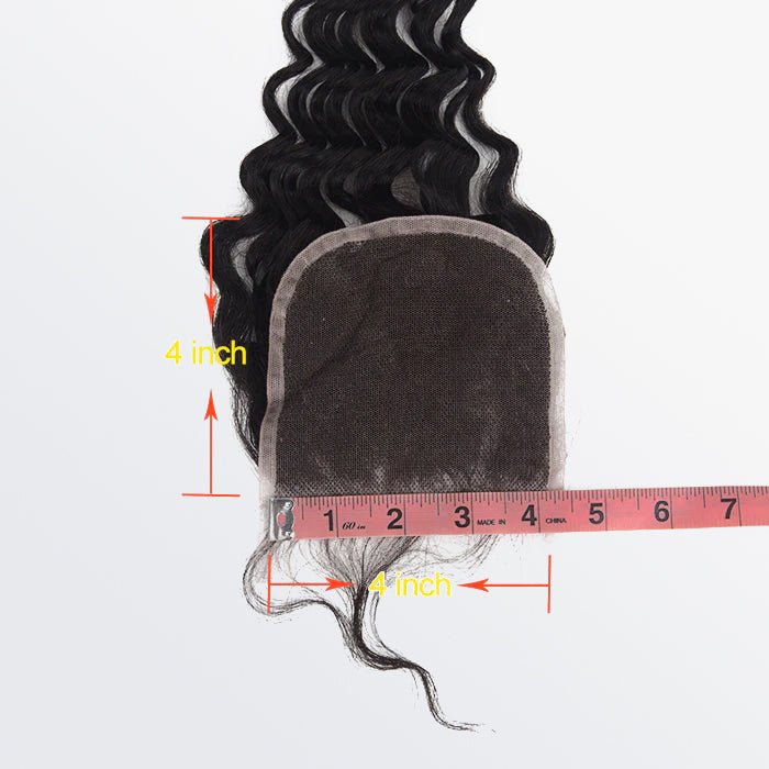 4x4 Deep Wave Lace Closure – 100% Human Hair 3 4x4 Deep Wave Lace Closure – 100% Human Hair - Image 2