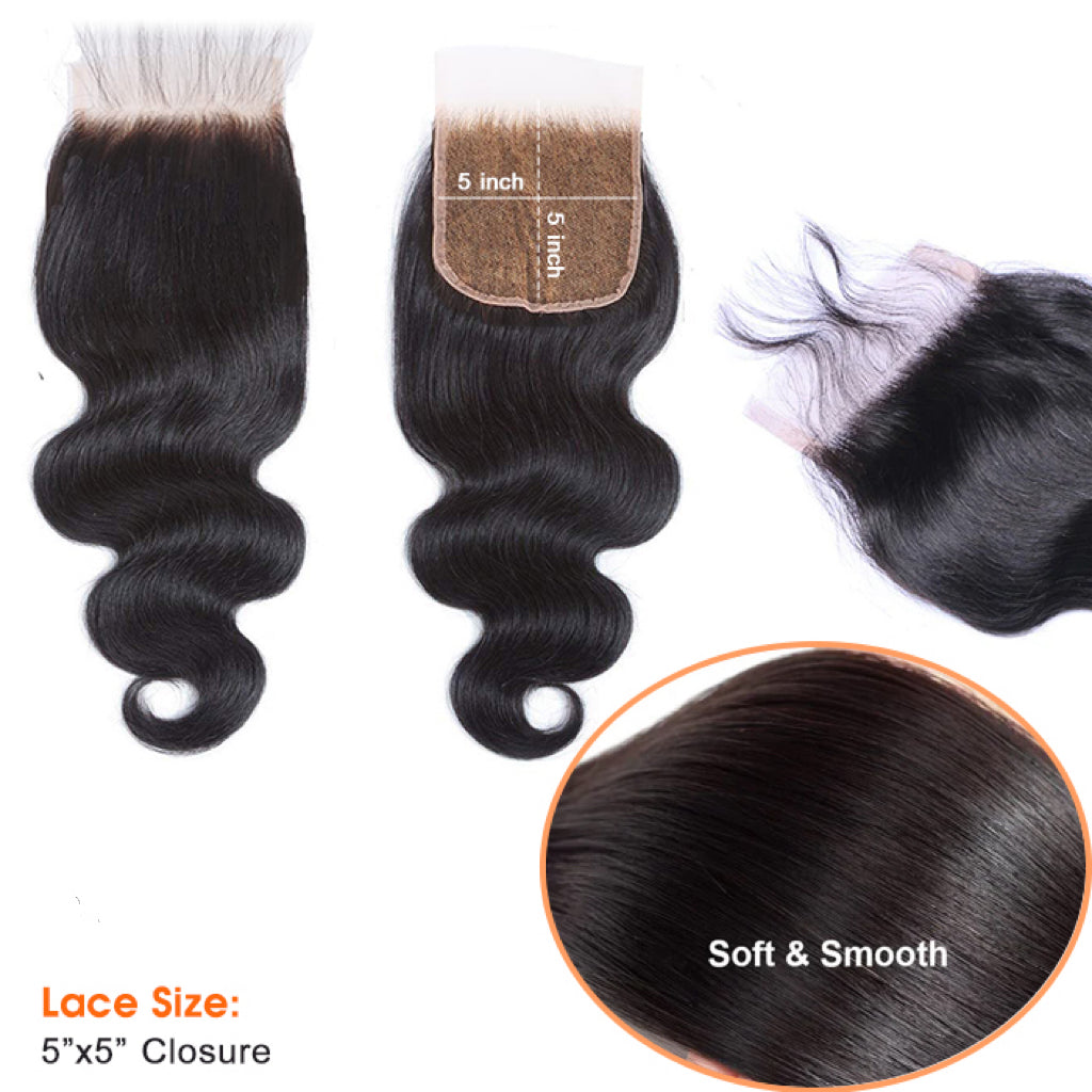 5x5 Straight Lace Closure – 100% Human Hair 4 5x5 Straight Lace Closure – 100% Human Hair - Image 3