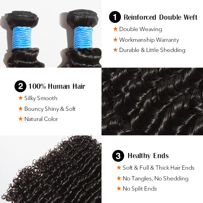 10A Brazilian Deep Curly Virgin Hair Bundle 4 10A Brazilian Deep Curly Virgin Hair Bundle - Image 3