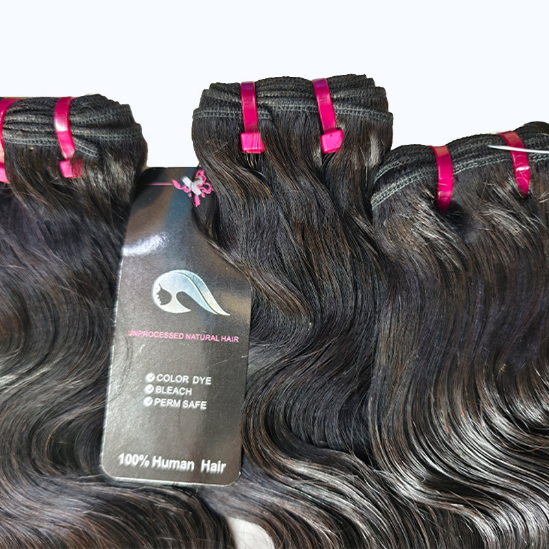 11A Raw Cambodian Double Drawn Body Wave Bundles 3 11A Raw Cambodian Double Drawn Body Wave Bundles - Image 2